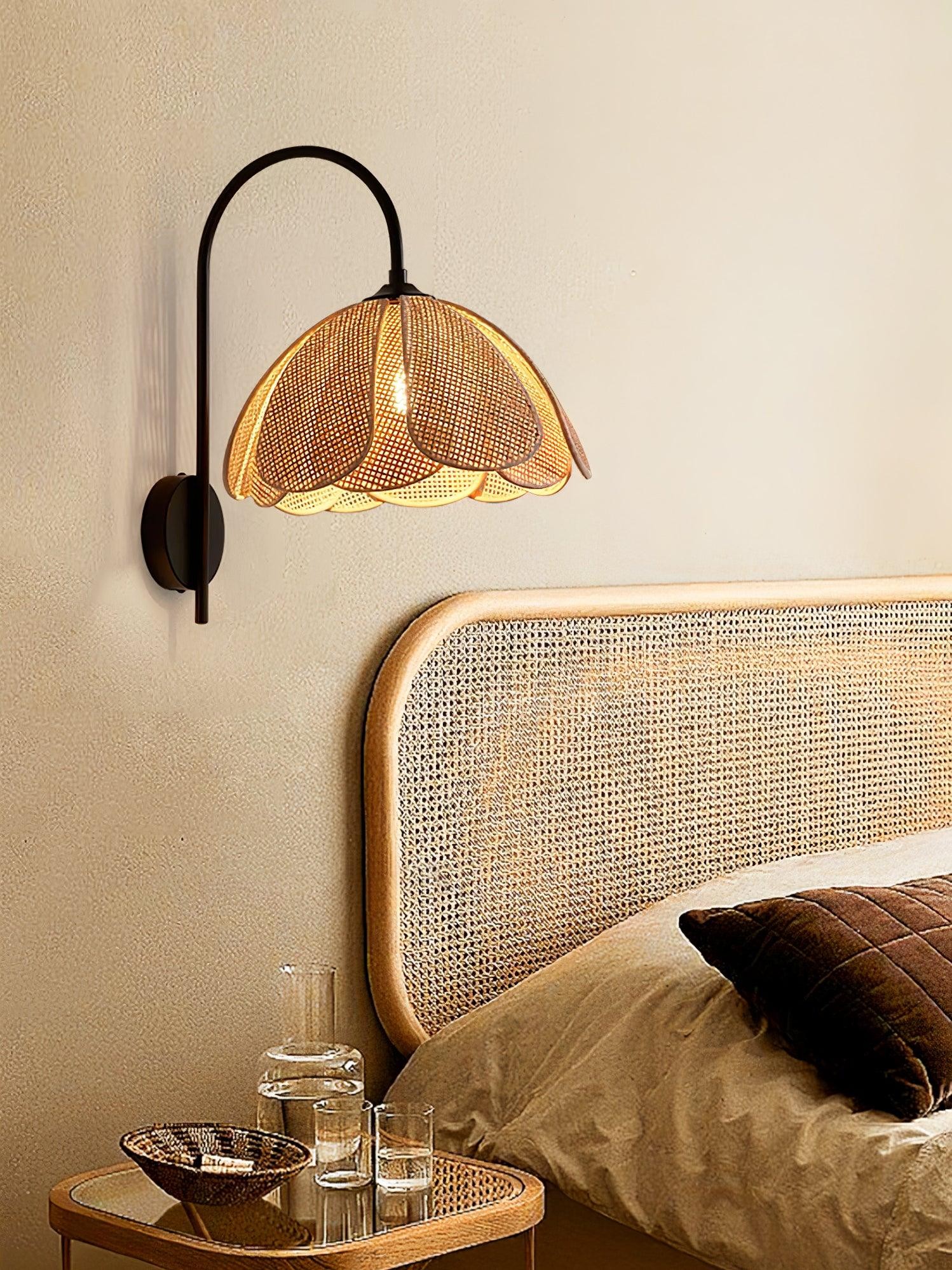 Rattan Petal Wall Lamp M28
