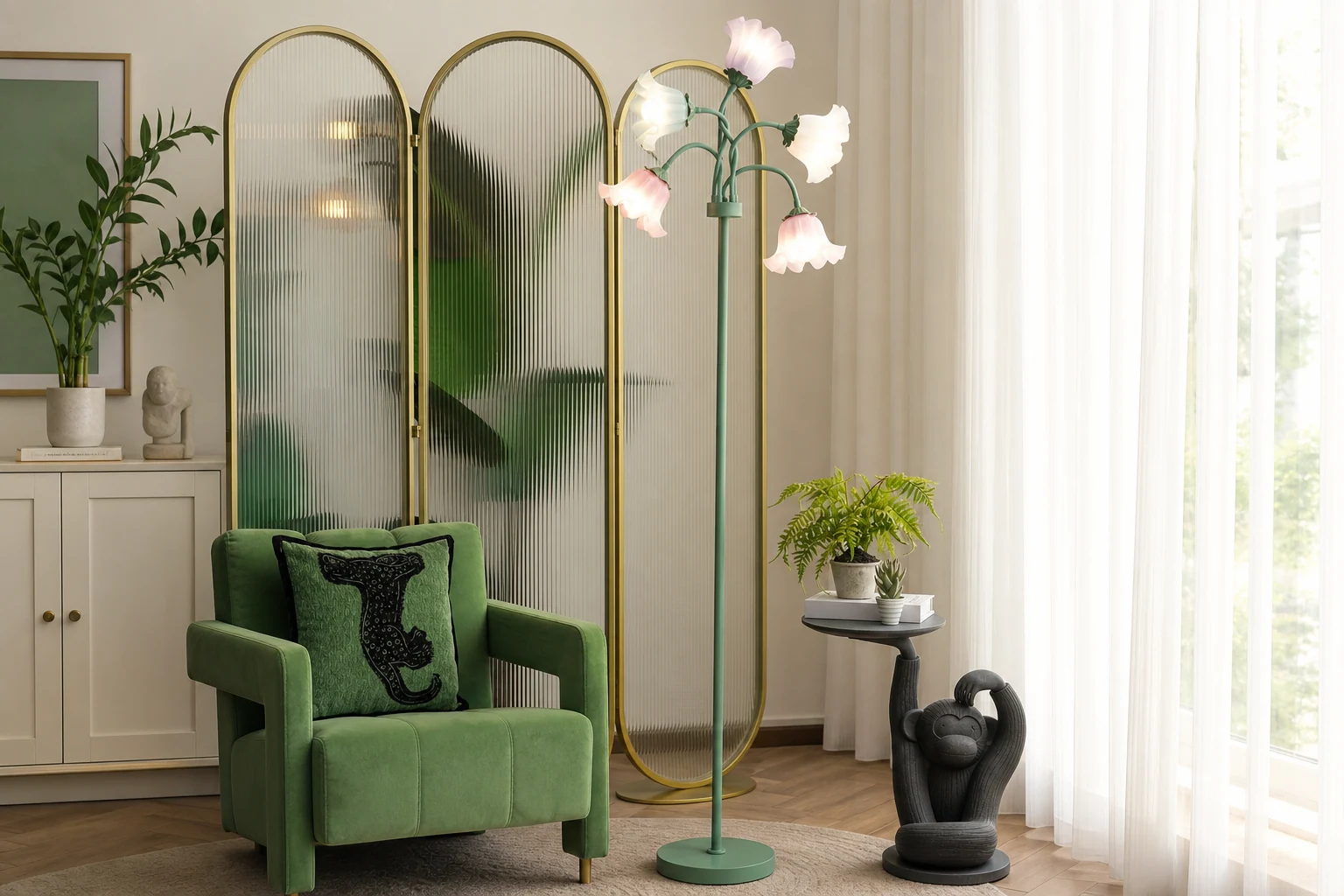 Lampa podłogowa Florinetta w stylu życia
