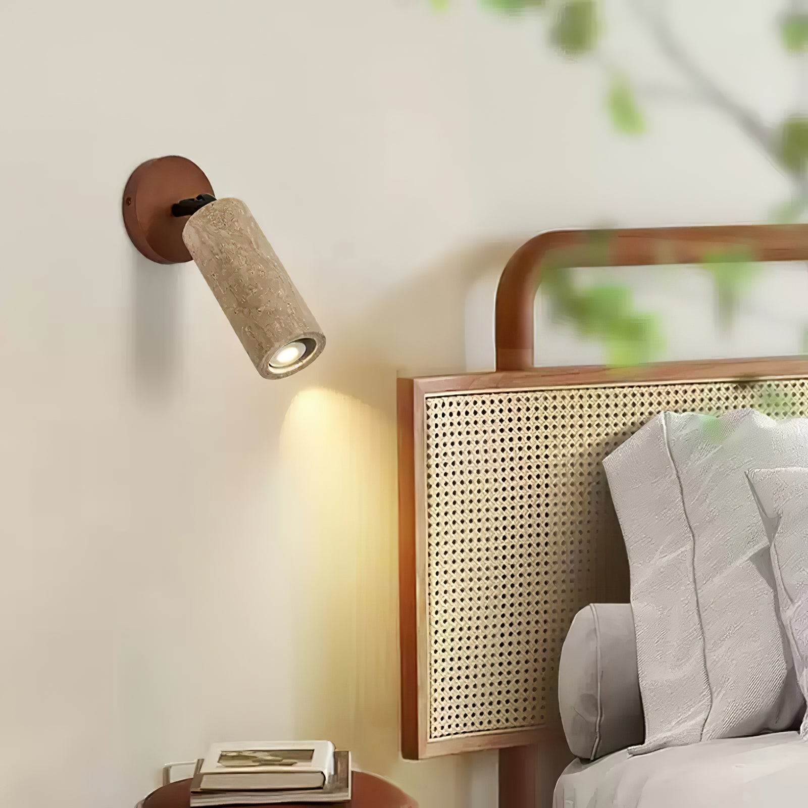 Wabi-Sabi Travertine Adjustable Wall Lamp M04