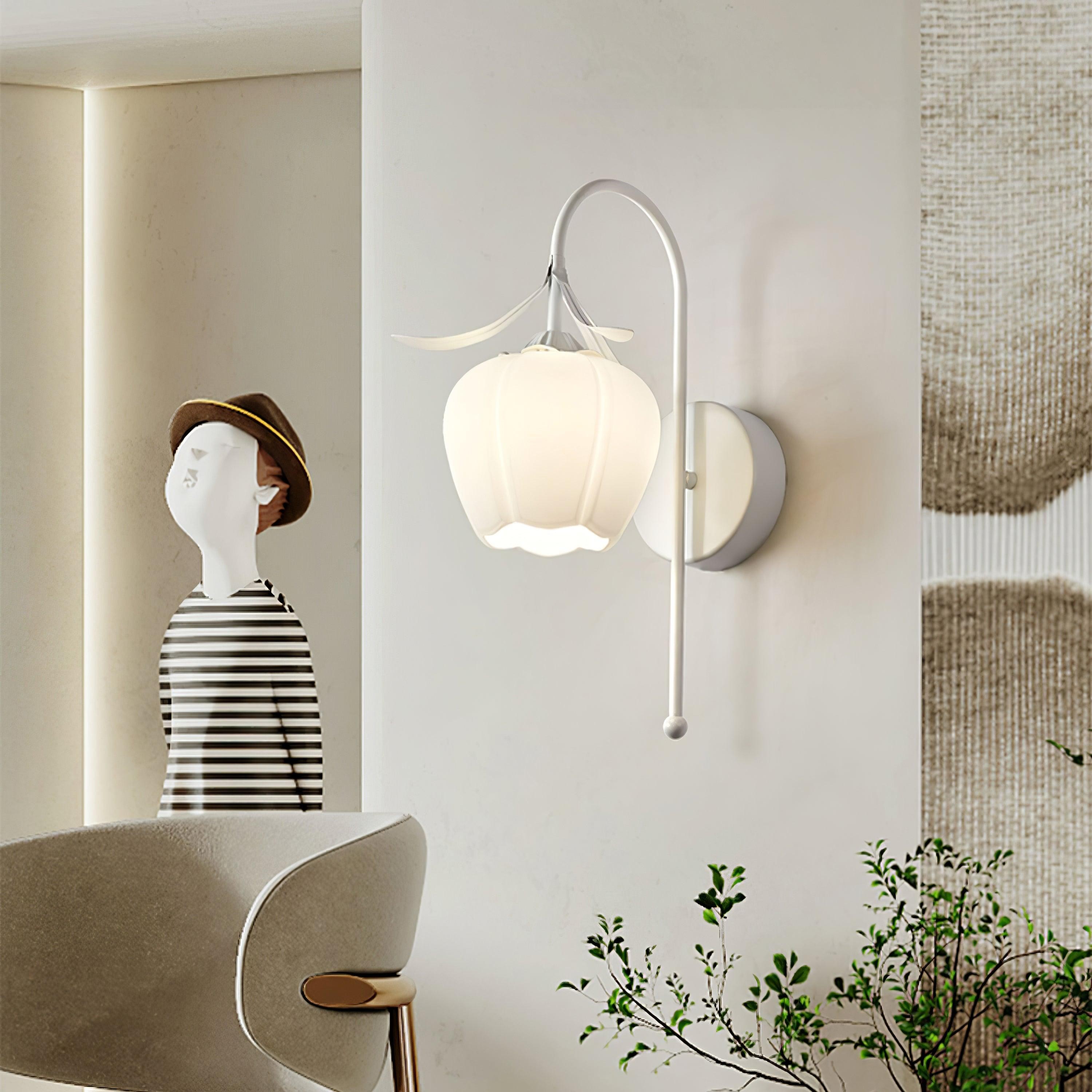French Cream Style Flower Wall Lamp M146