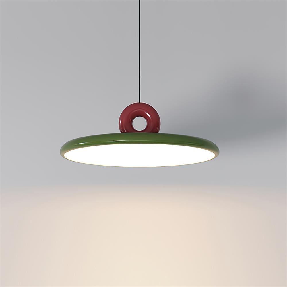Cream Style Vertical Flying Saucer Pendant Lamp M269