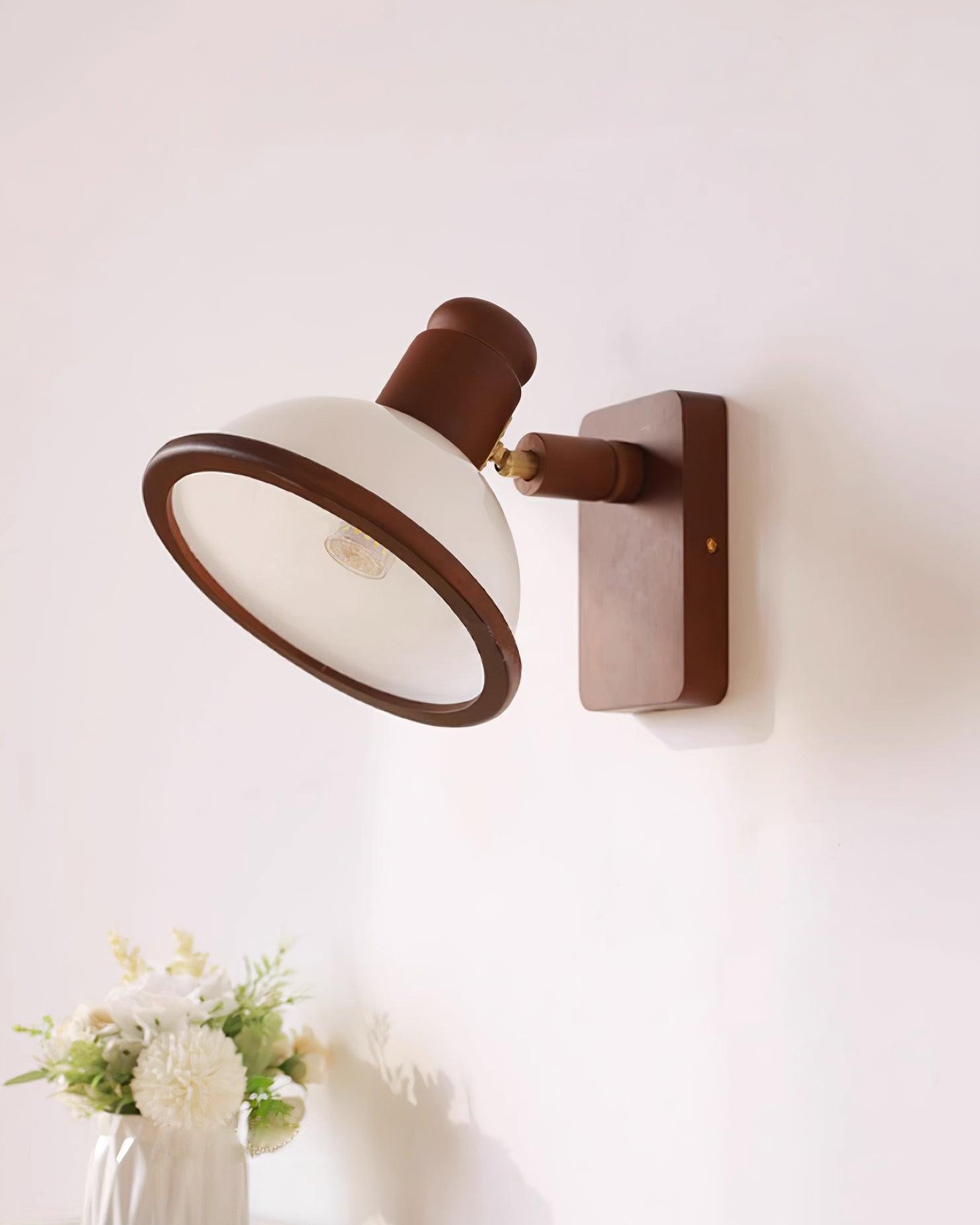 Modern Wooden Adjustable Bedside Reading Wall Lamp M376