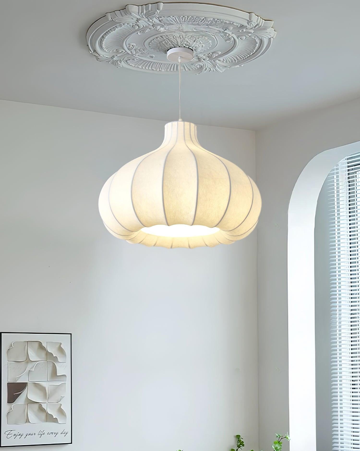 Onion Bubble Silk Pendant Lamp M537