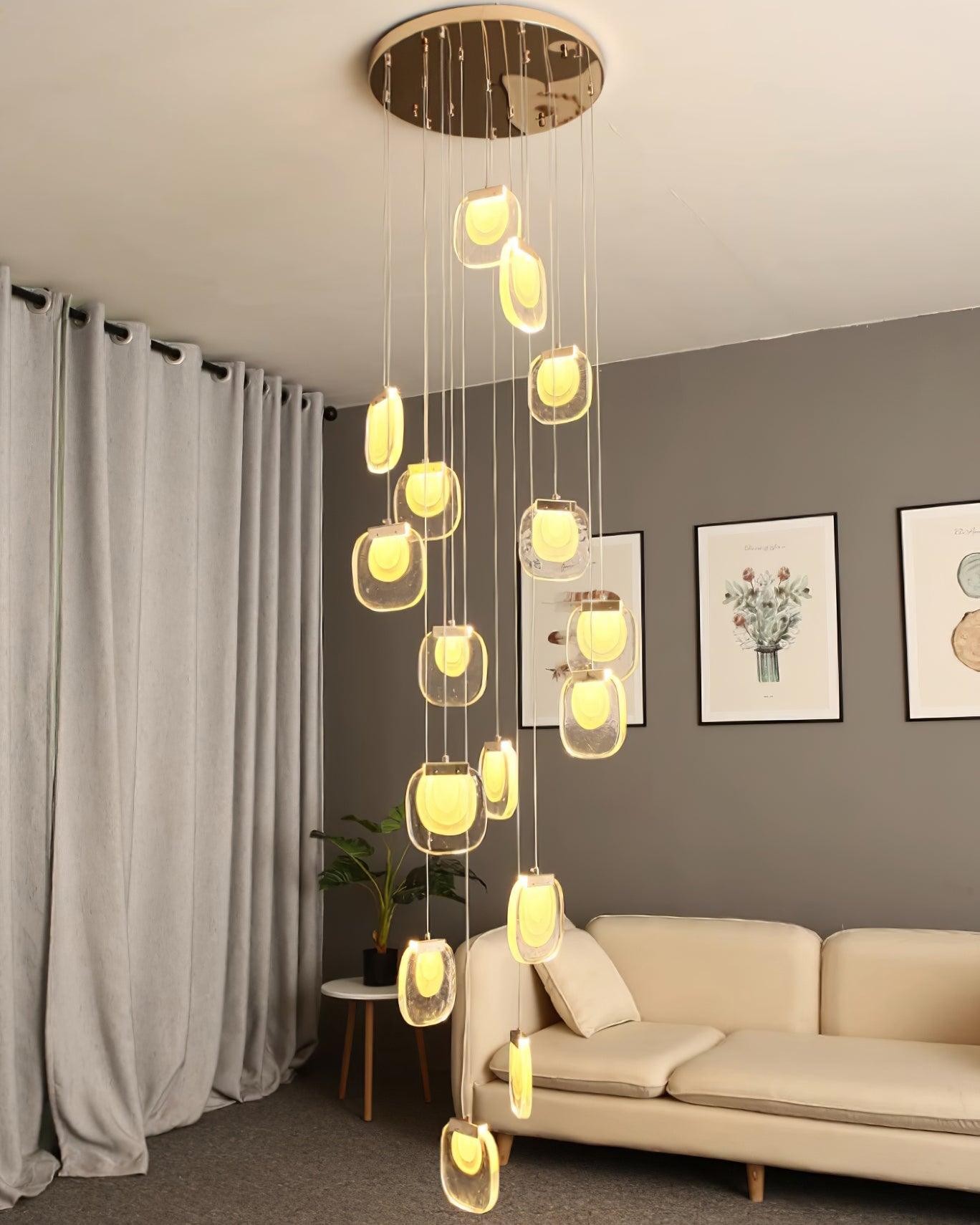 Glass Ripples Pendant Lamp M258