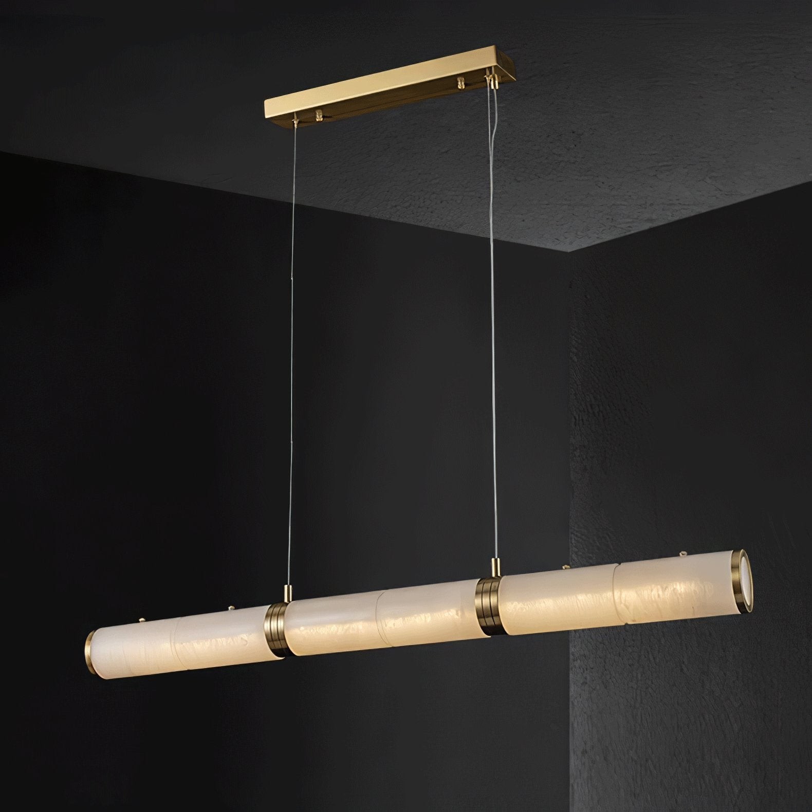 Luxurious Alabaster Beam Pendant Light M96