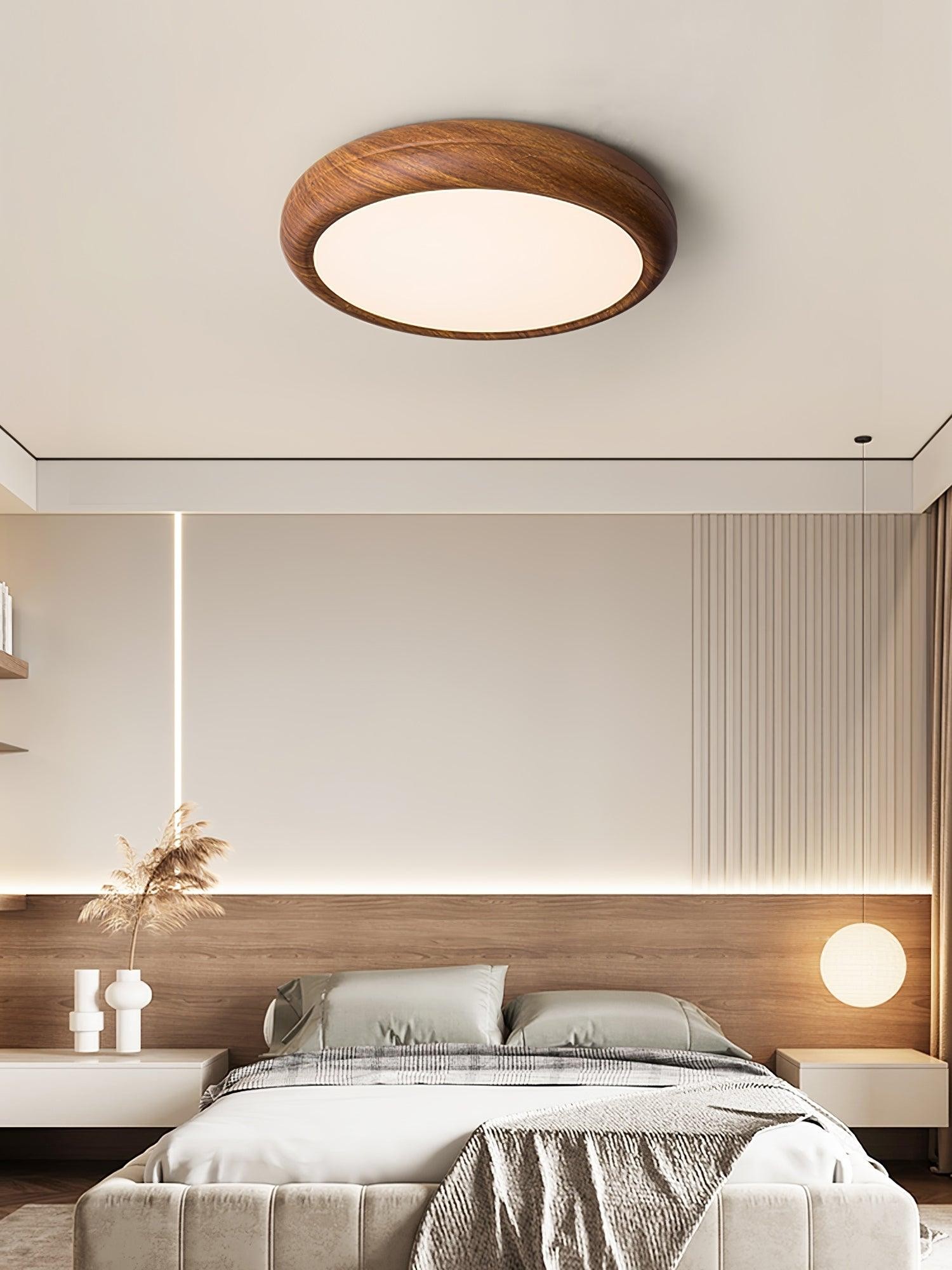 Wood Grain Round Ceiling Lamp M297