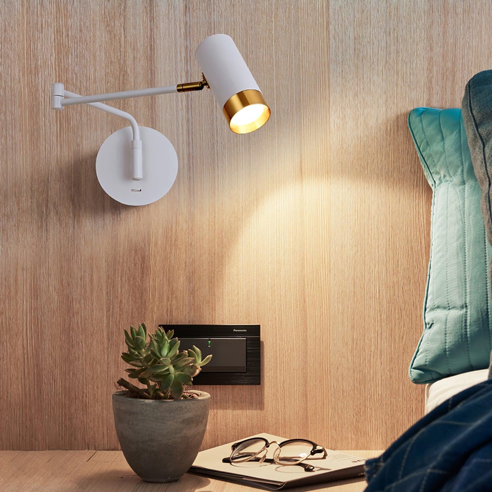 Modern Industrial Telescopic Revolving Adjustable Swing Arm Wall Lamp M430