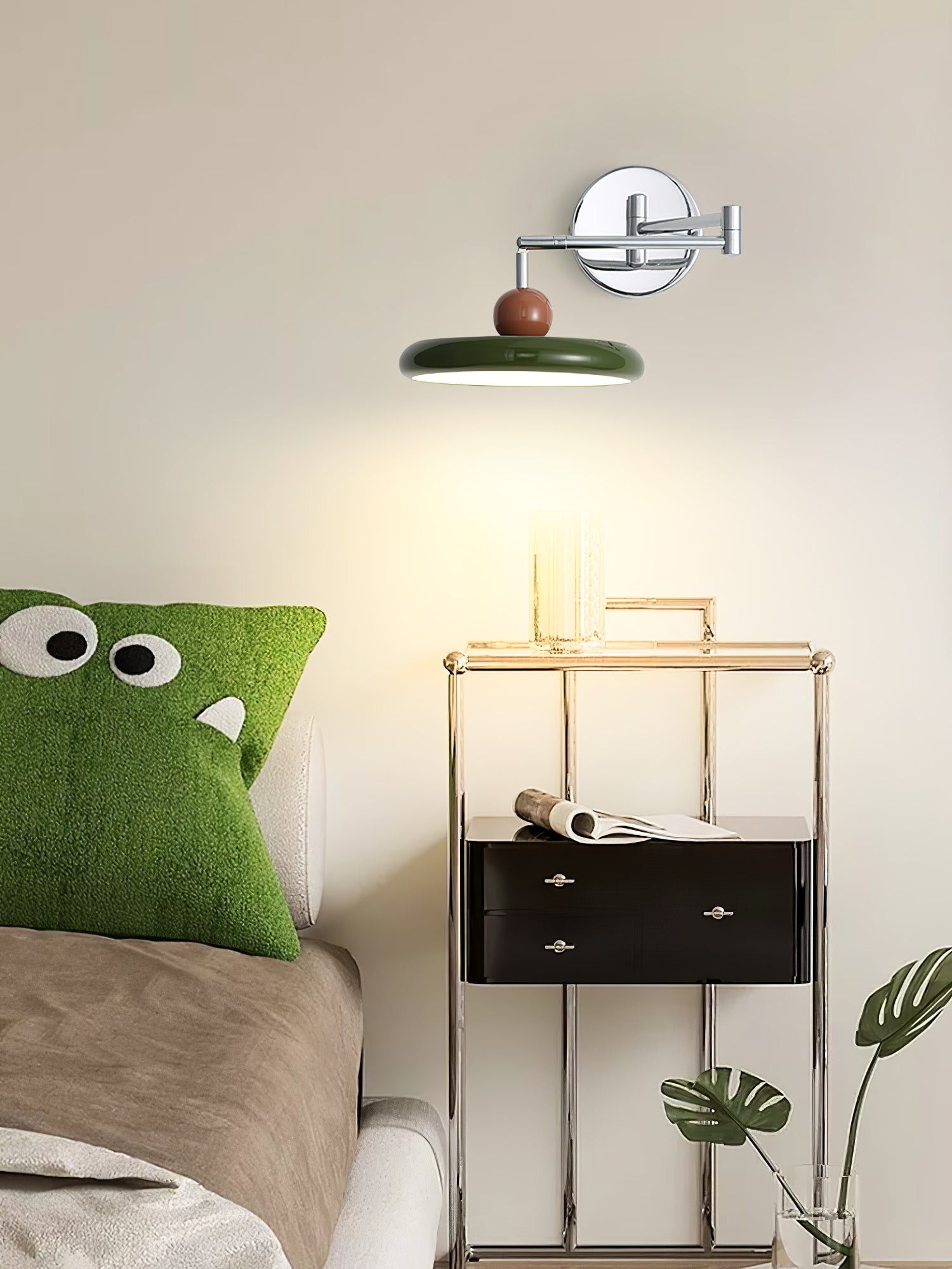 Minimalist French Creative Cream Style Rotatable Swing Arm Wall Lamp M460