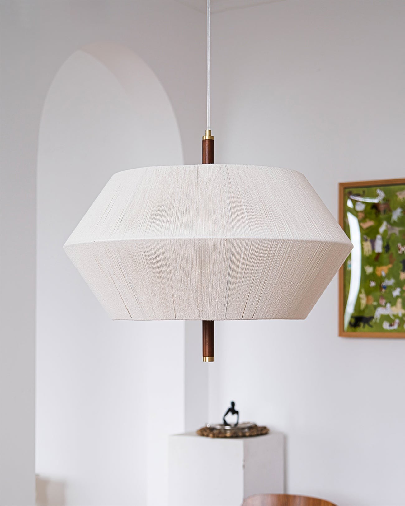 Japanese Wabi-Sabi Style Woven Fabric Pendant Lamp M109
