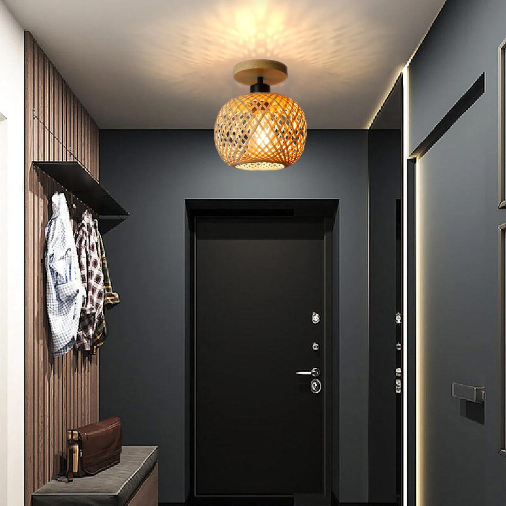 Handmade Ethereal Bamboo Ceiling Light D868