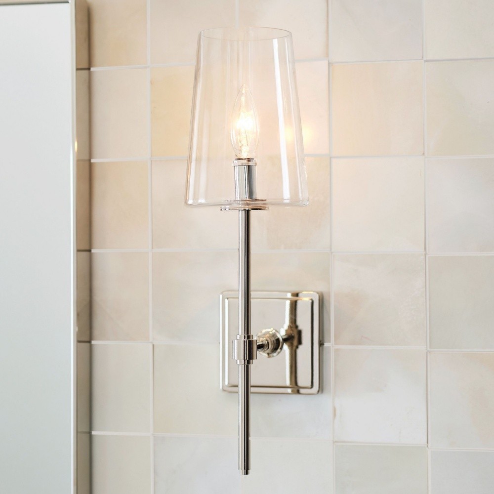 Derlina Multi-Head Candlestick Clear Glass Wall Lamp – Retro Metal Sconce T185