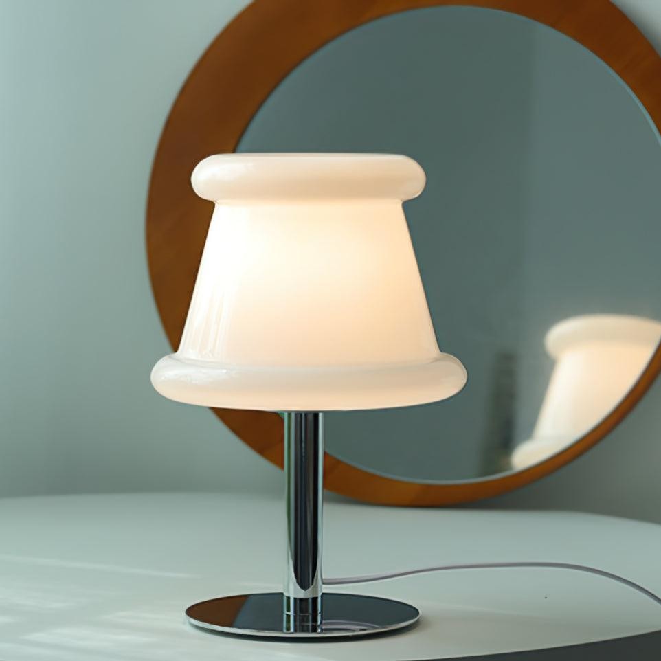 Cream Creative Irregular Cylindrical Table Lamp M49