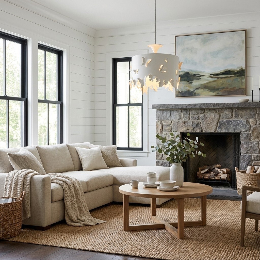 Alaria Design Pendant Lamp - Artistic Pendant Light with Ambient Shadow for Living Room T507