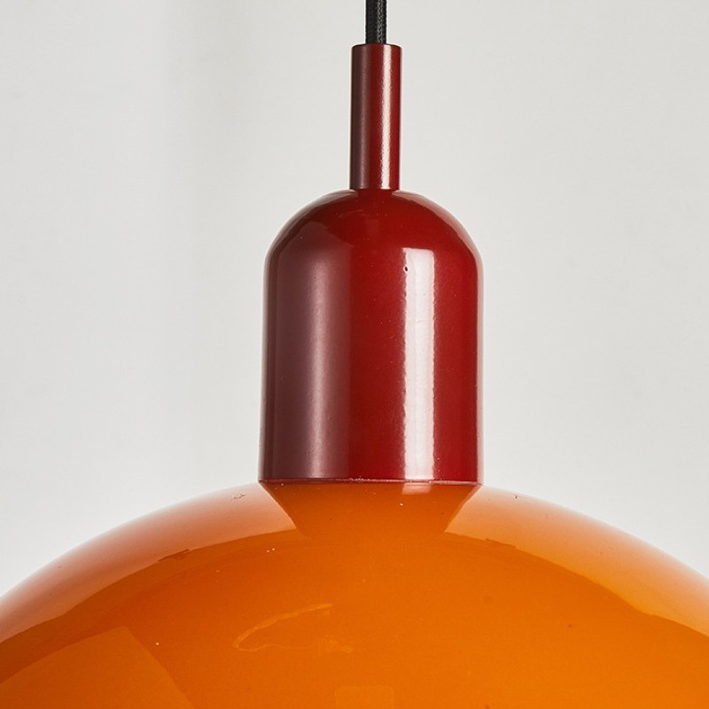 Bauhaus Stained Bowl Glass Pendant Light S164