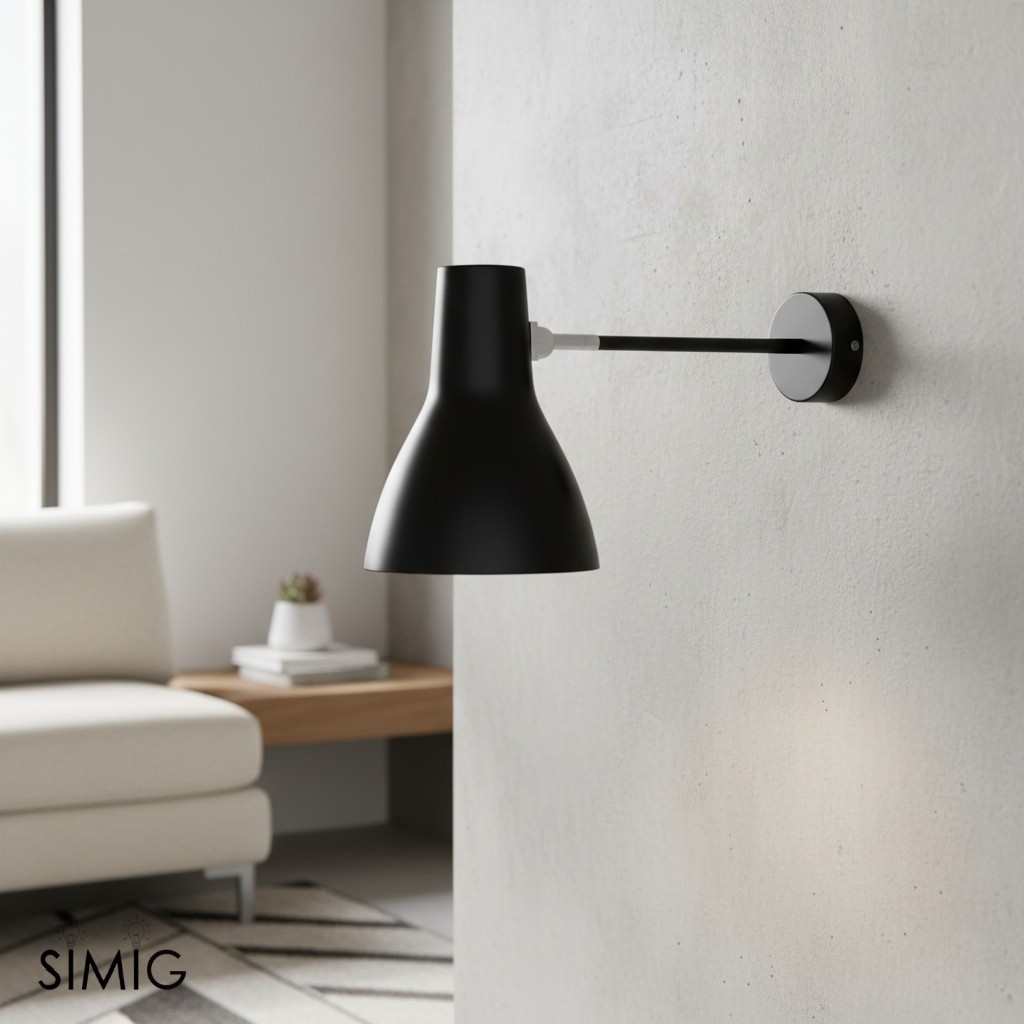 Modryx Adjustable Wall Light - Modern Minimalist Aluminium Lamp for Living Spaces T538