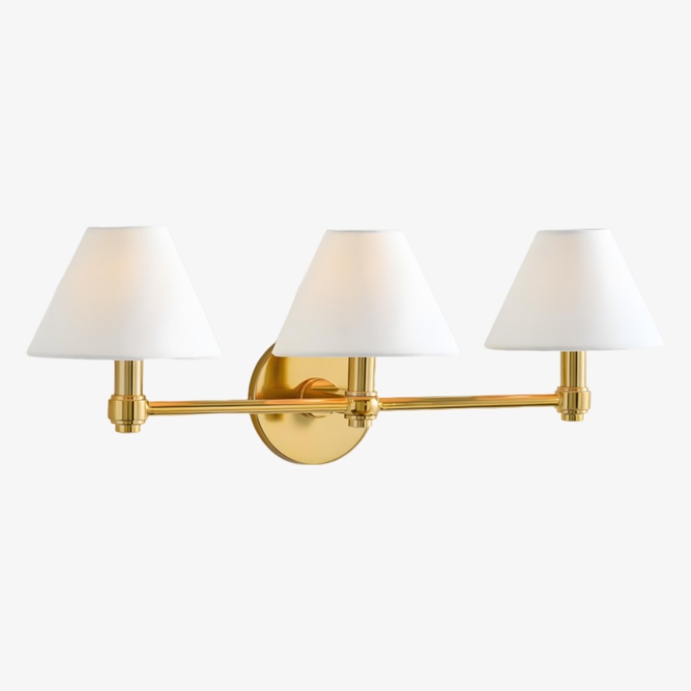 Roven Metal Wall Sconce - Sleek Metal Single or Triple Sconce for Vanity or Bathroom T656