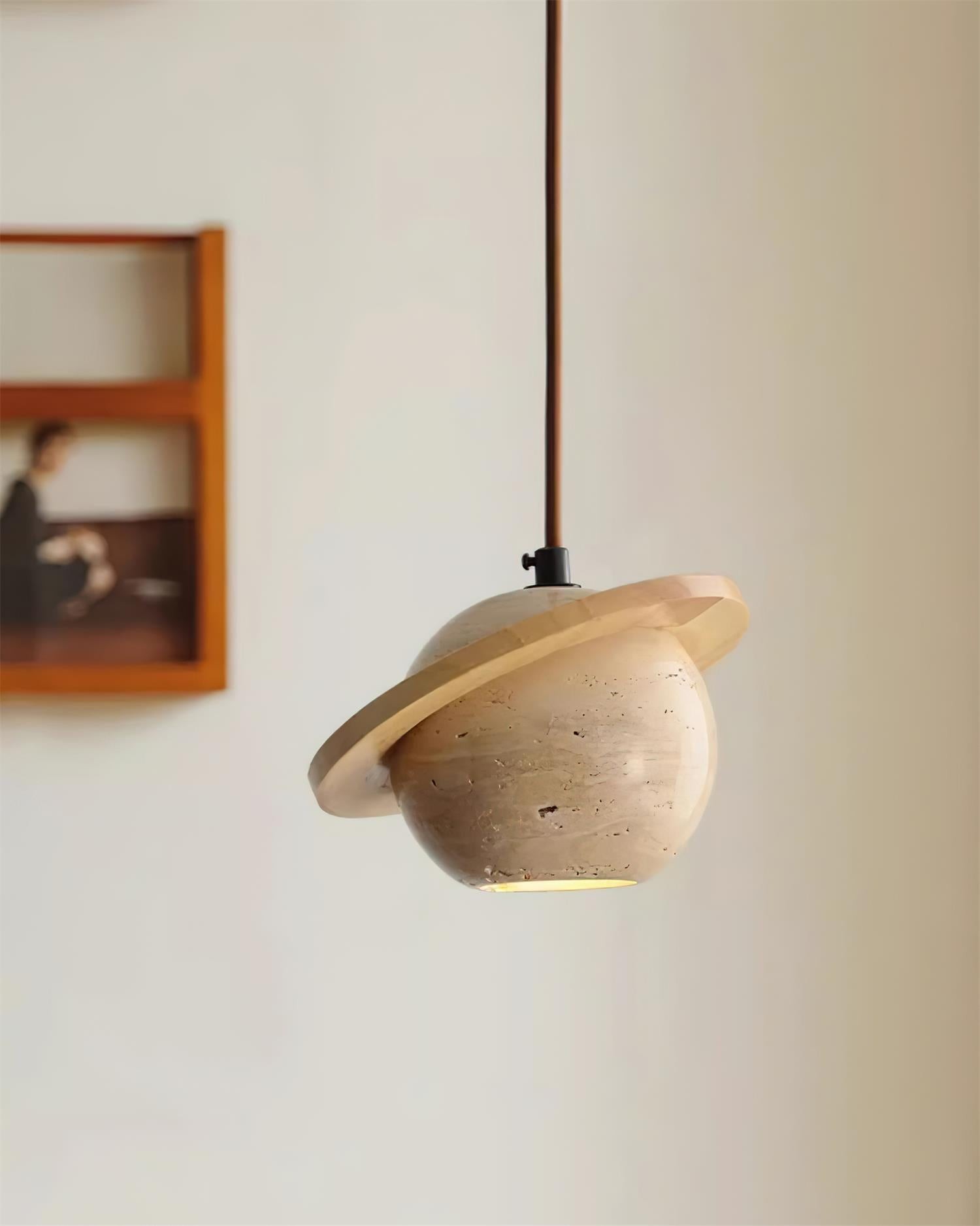 Planet Travertine Pendant Light M217