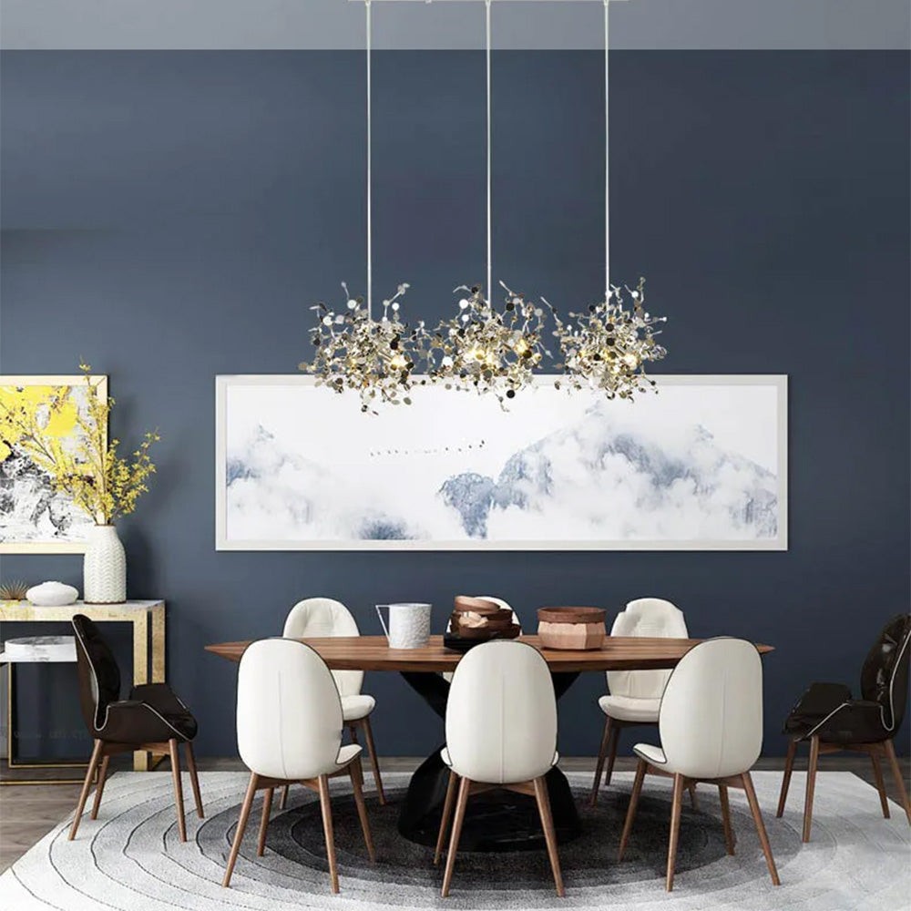 Modern Creative Decorative Leaf Stainless Steel Pendant Light M158