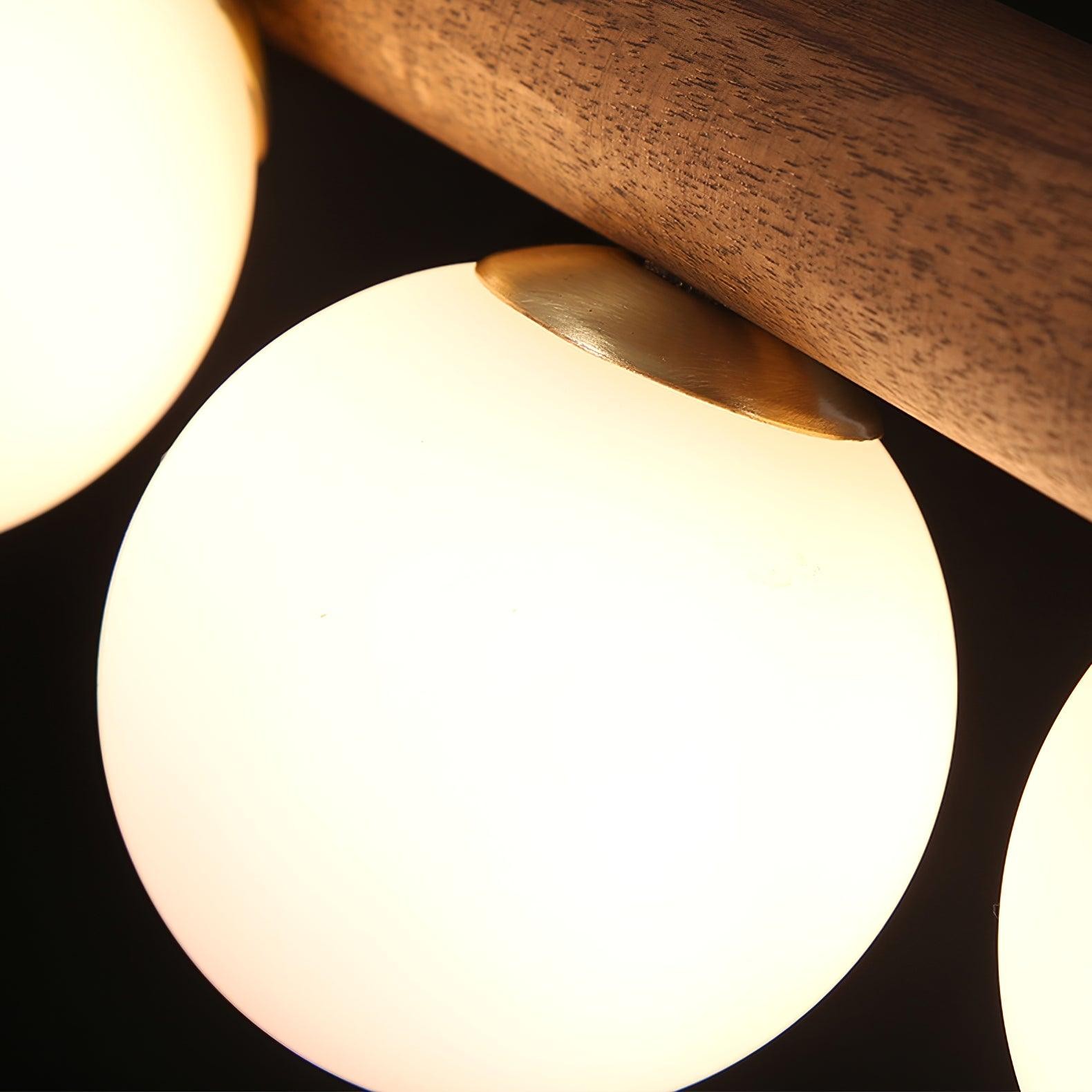 Modern Walnut Simple Chandelier M132