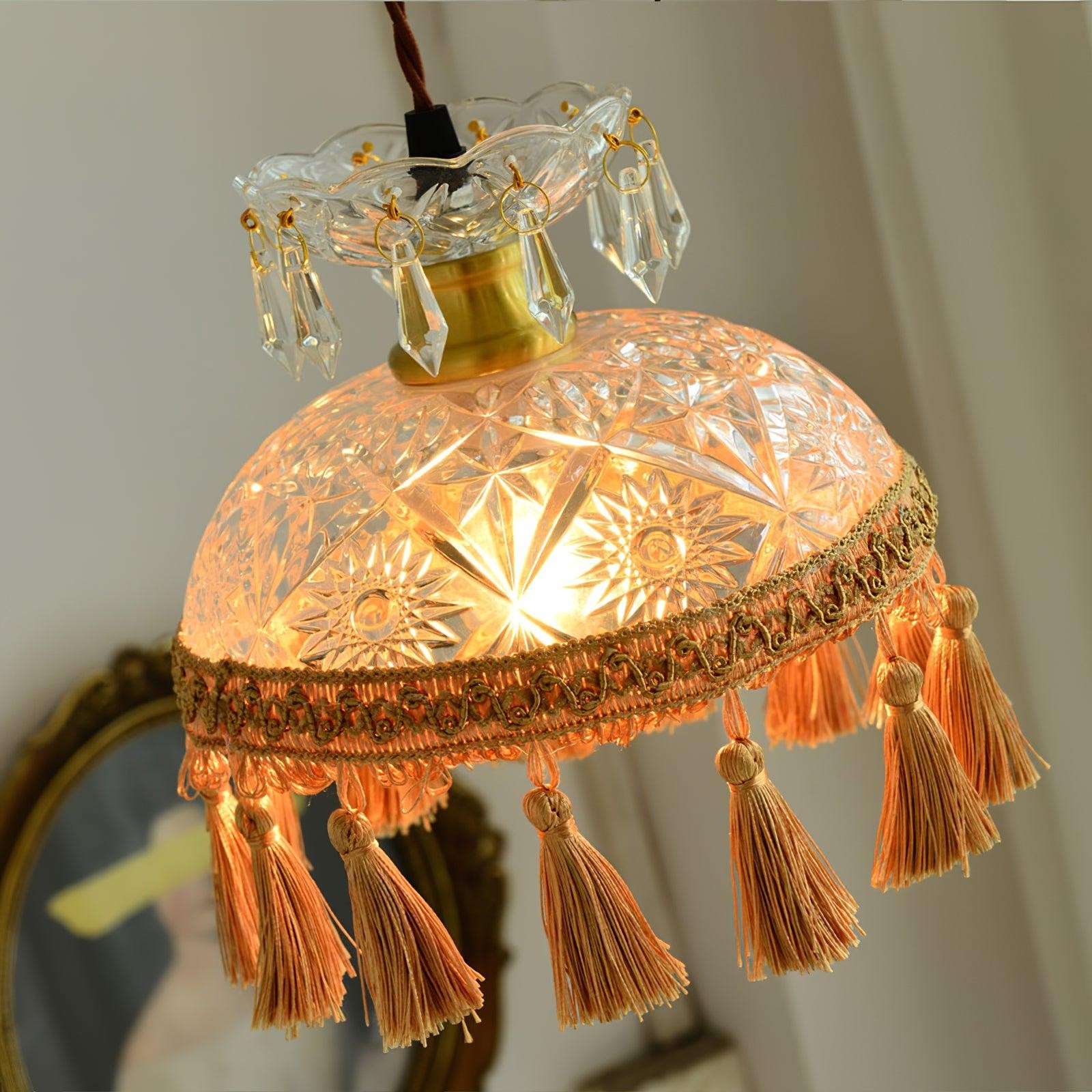 Bowl Tassel Pendant Light M491