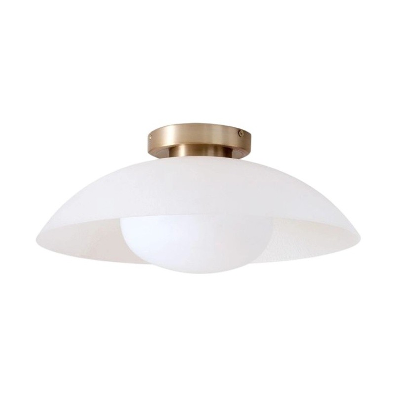 Elorina Flush Mount Glass/Metal Ceiling Light - A Stylish Fixture for Modern Spaces T093