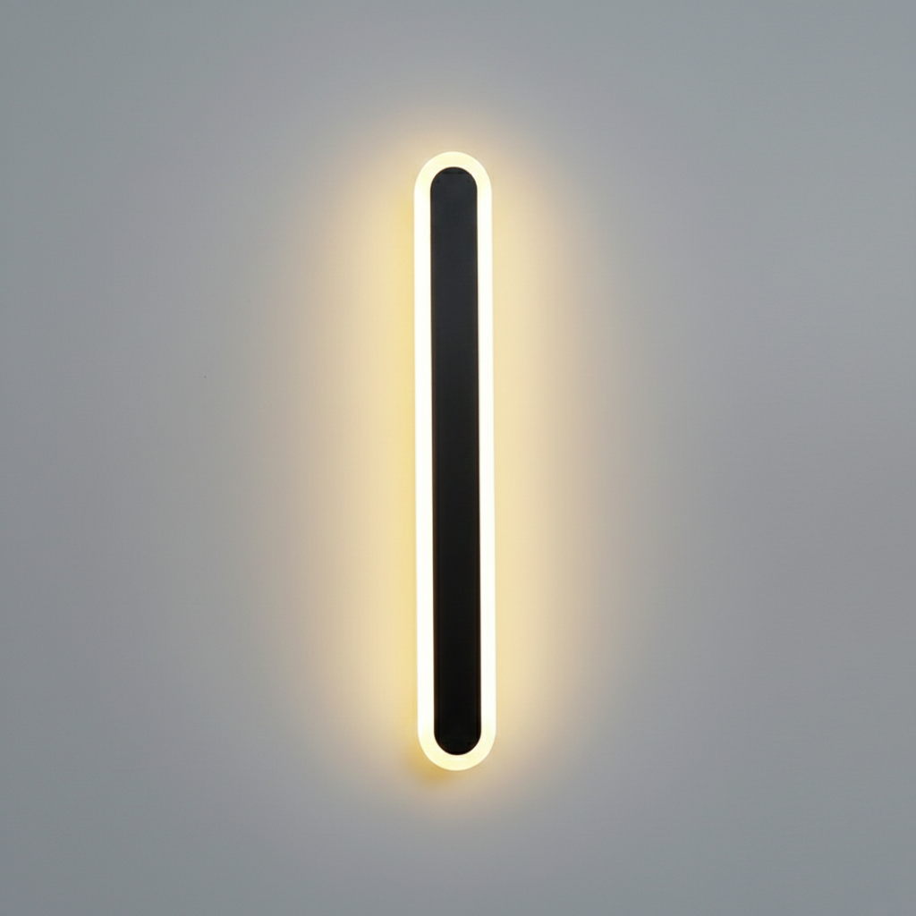 Edge Minimalist Metal Oval IP65 WaterProof Outdoor Wall Light D875