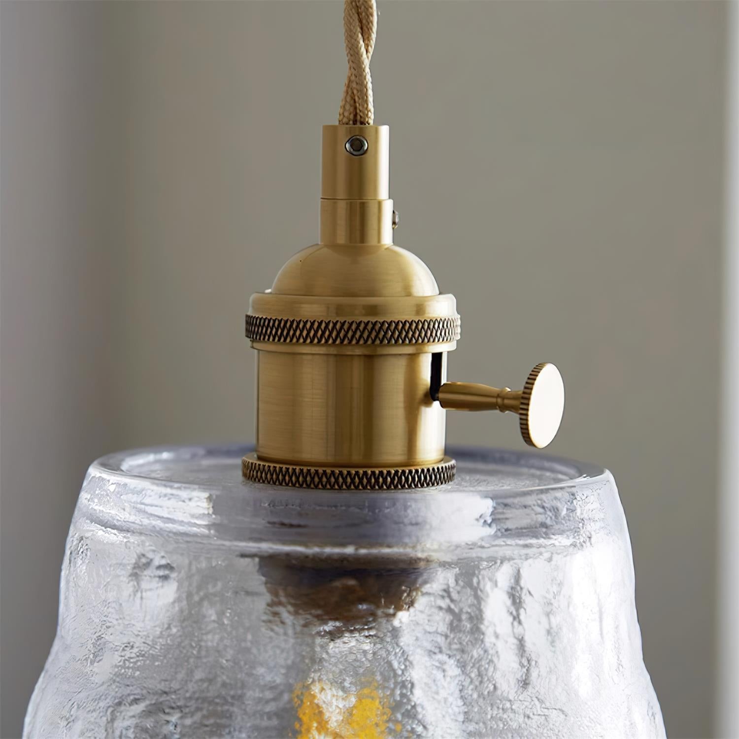Retro Small Cup Glass Pendant Lamp M276