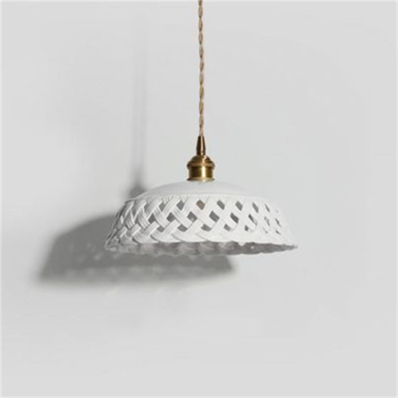Openwork Ceramic Pendant Light