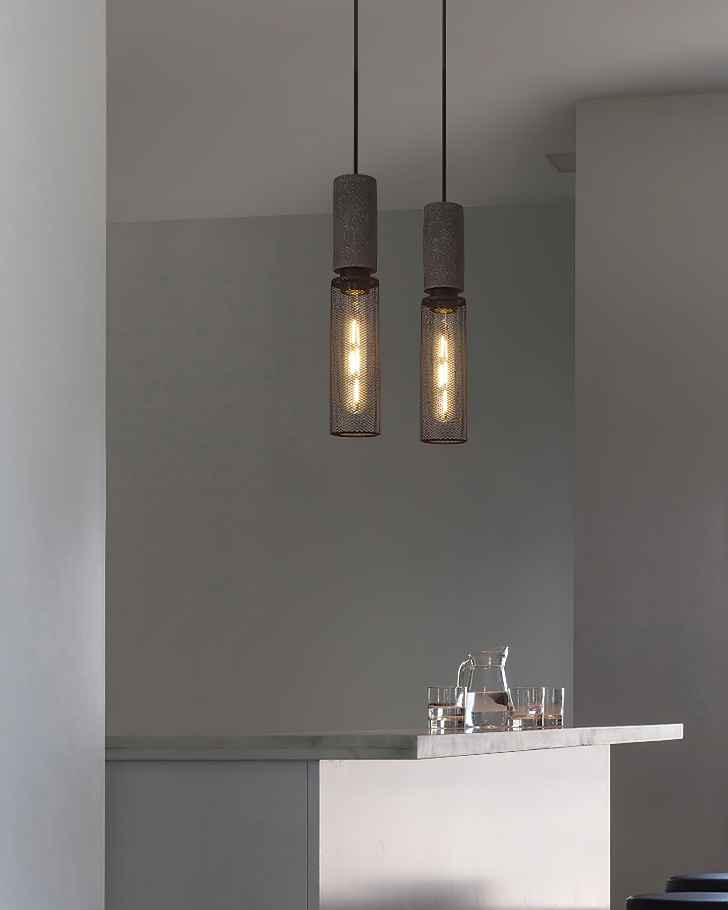 Cement Mesh Pendant Light M81