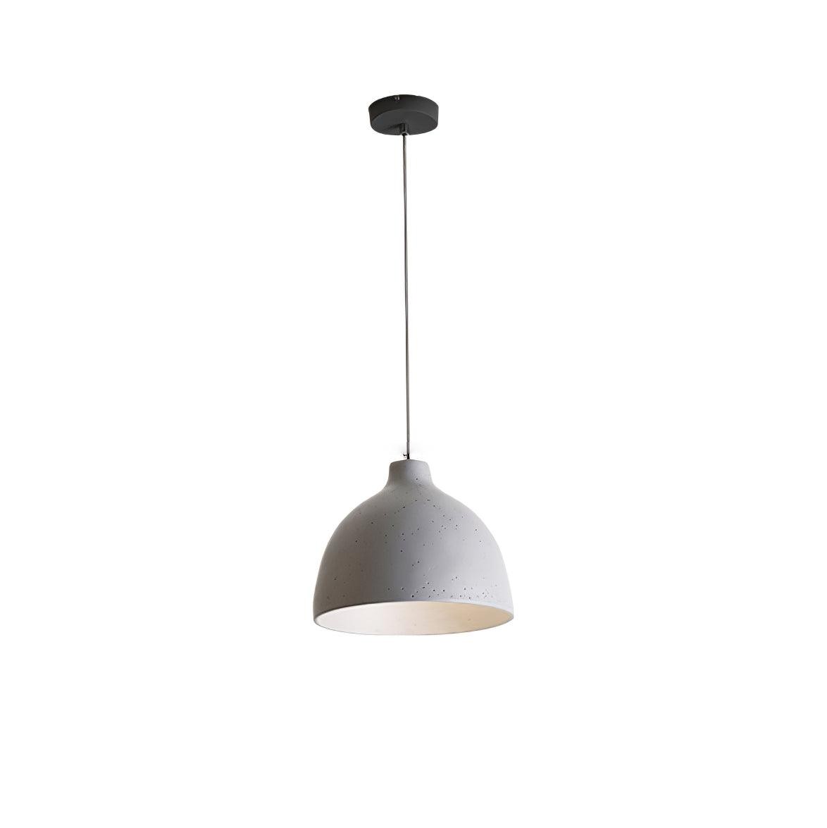 Modern Minimalist Industrial Resin Bowl LED Pendant Light M433
