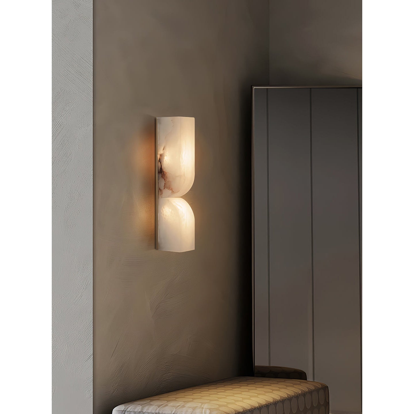 Rectangular Alabaster Wall Lamp D639