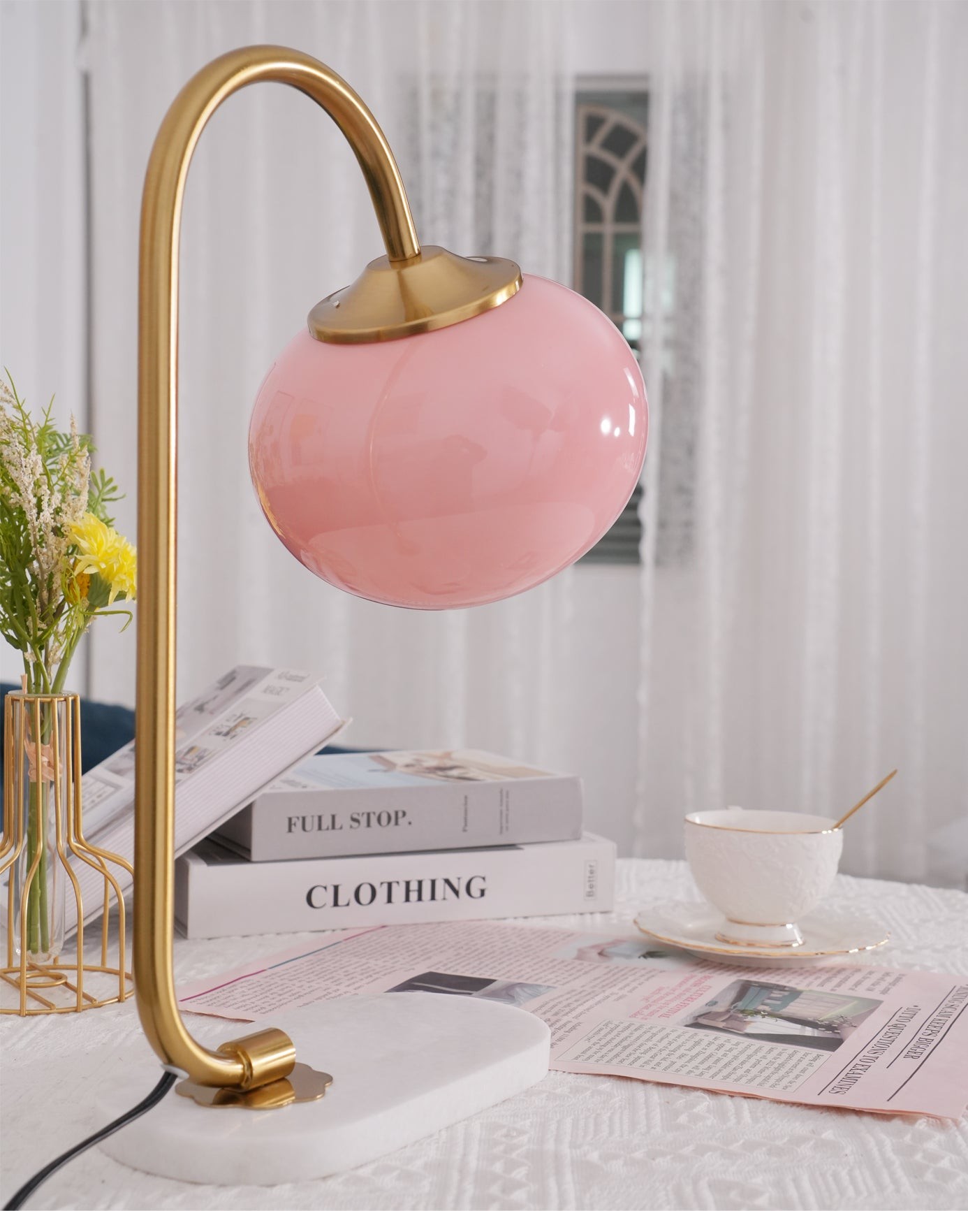 Nordic Mushroom Glass Bedside Table Lamp M335