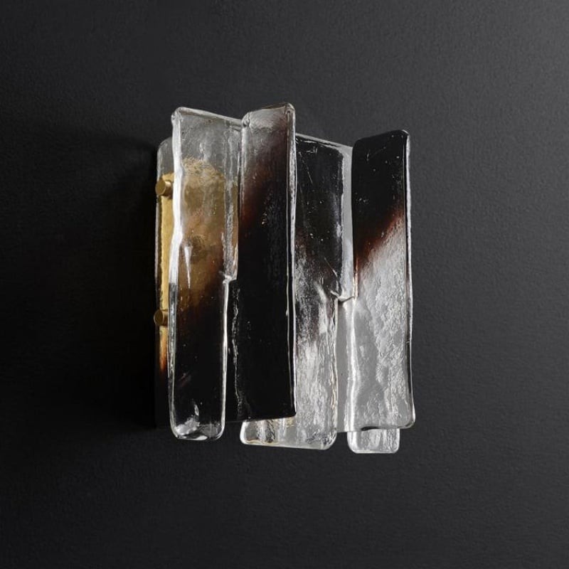 Lumiridge Modern Wall Light - Minimalist Design Metal Glass Fixture for Living Room T572