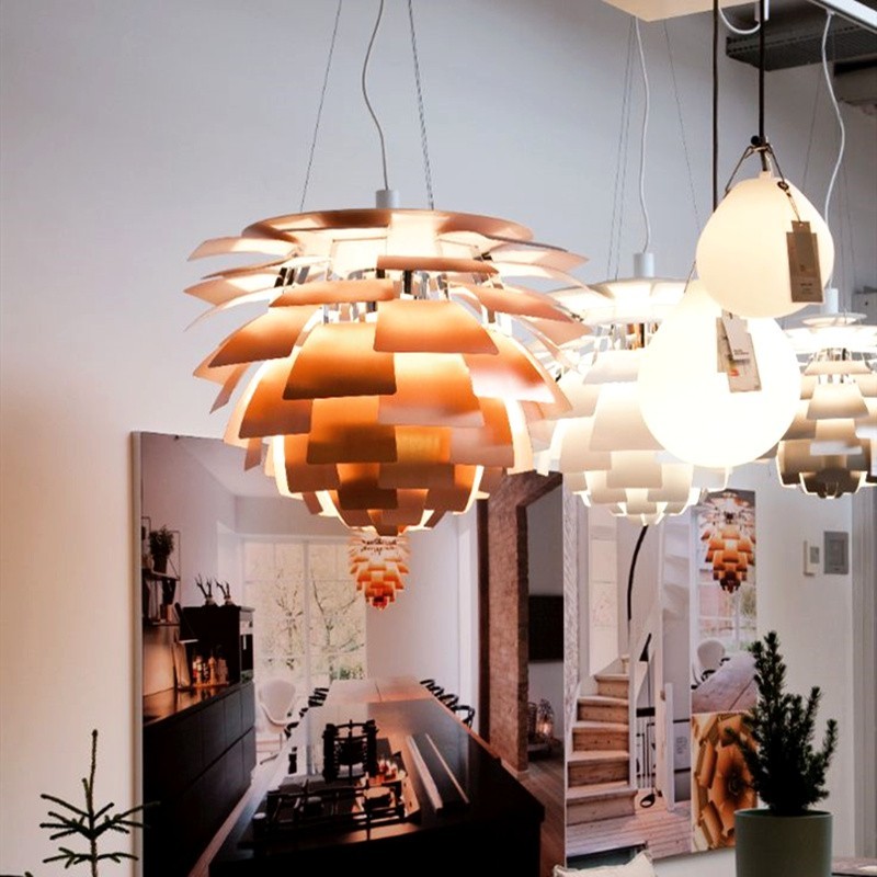 Modern Sculptural Layered Pendant Light
