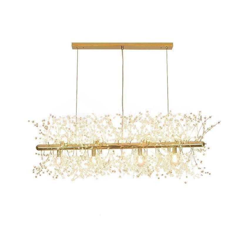 Modern Rectangular Crystal Fireworks Chandelier S15