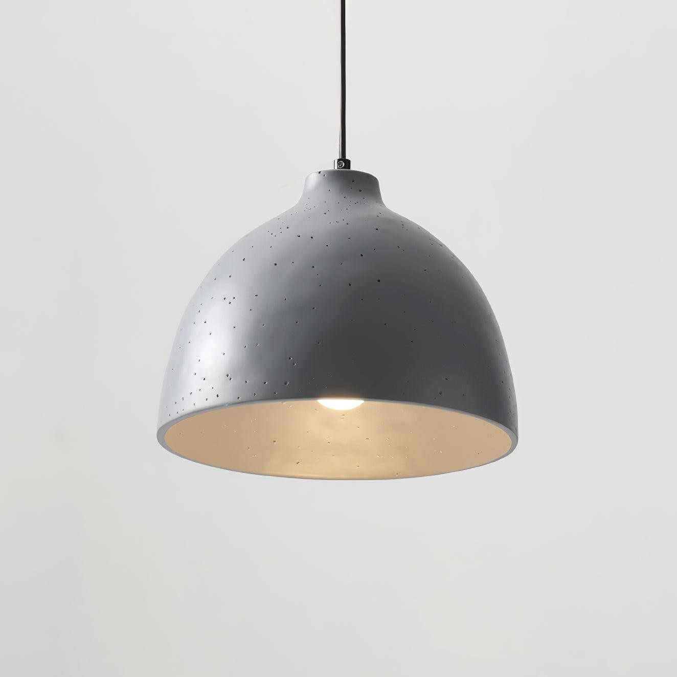 Modern Minimalist Industrial Resin Bowl LED Pendant Light M433