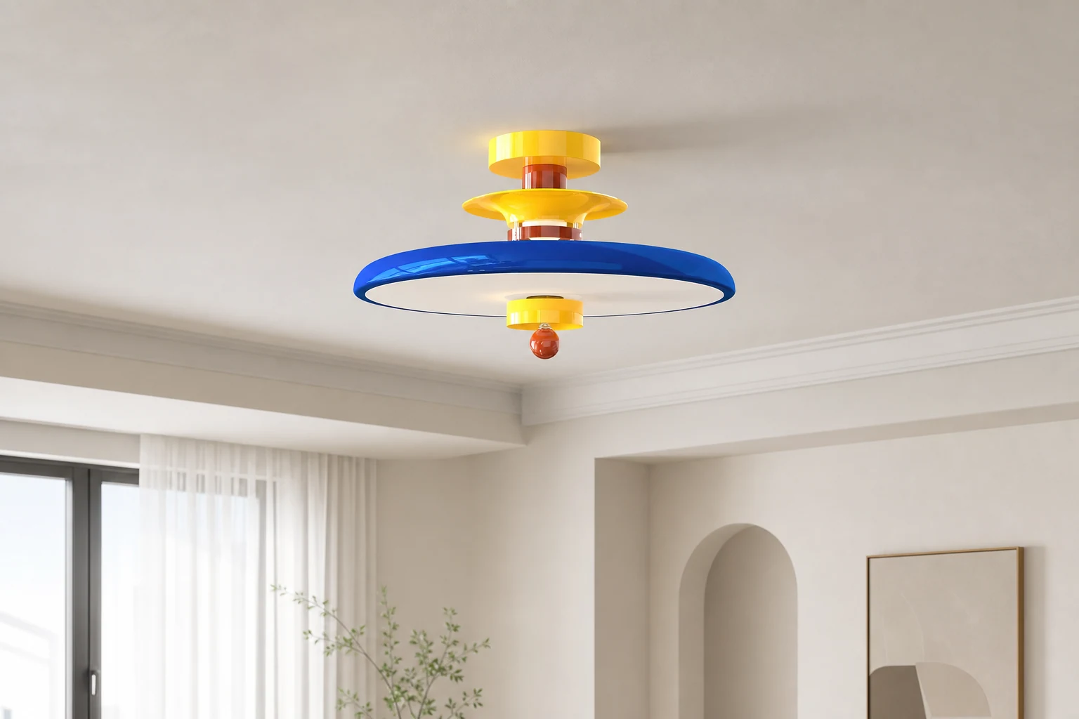 Lampa sufitowa Saturn Pop D225 w drugim pomieszczeniu