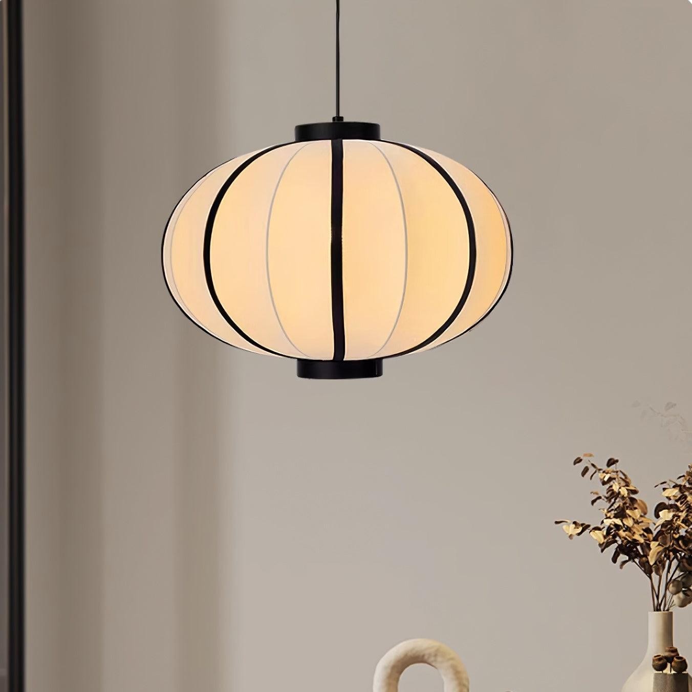 Minimalist Black and White Lantern Pendant Lamp M220
