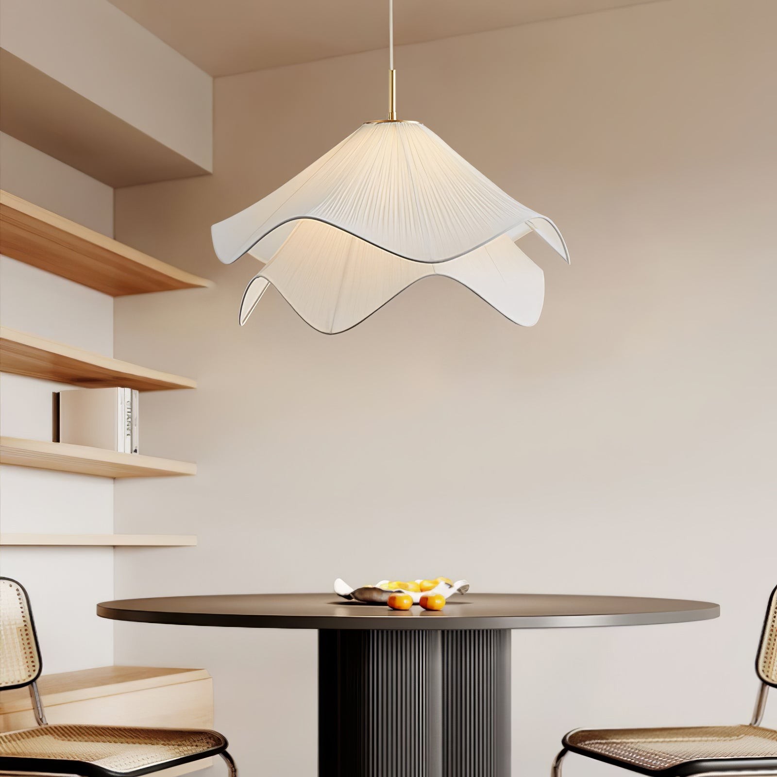 Ethereal Elegant Floral Pendant Light - Adjustable Modern Ceiling Fixture for Living Rooms T087
