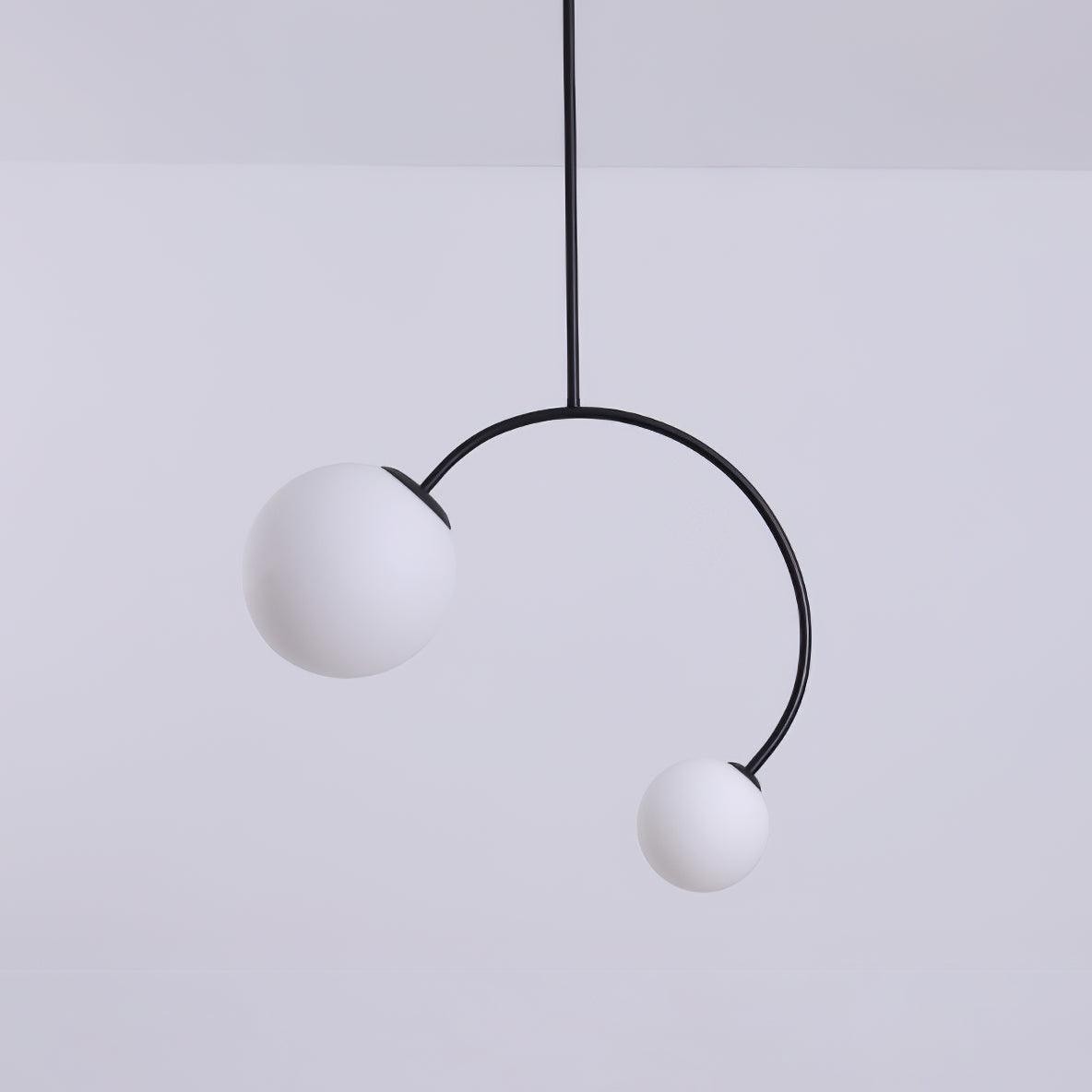 Creative Double Heads Glass Pendant Lamp M493