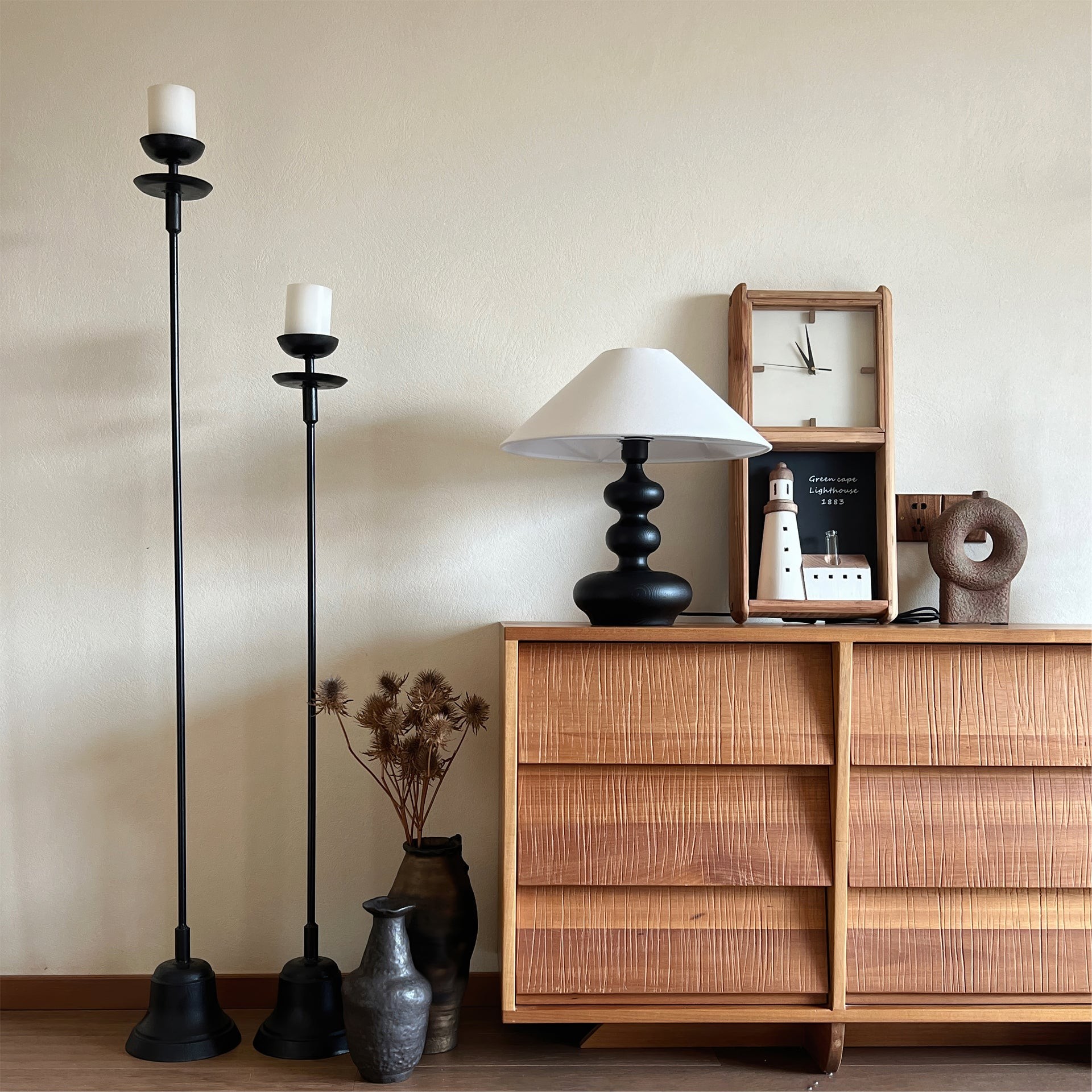 Nordic Retro Solid Wood Table Lamp M161