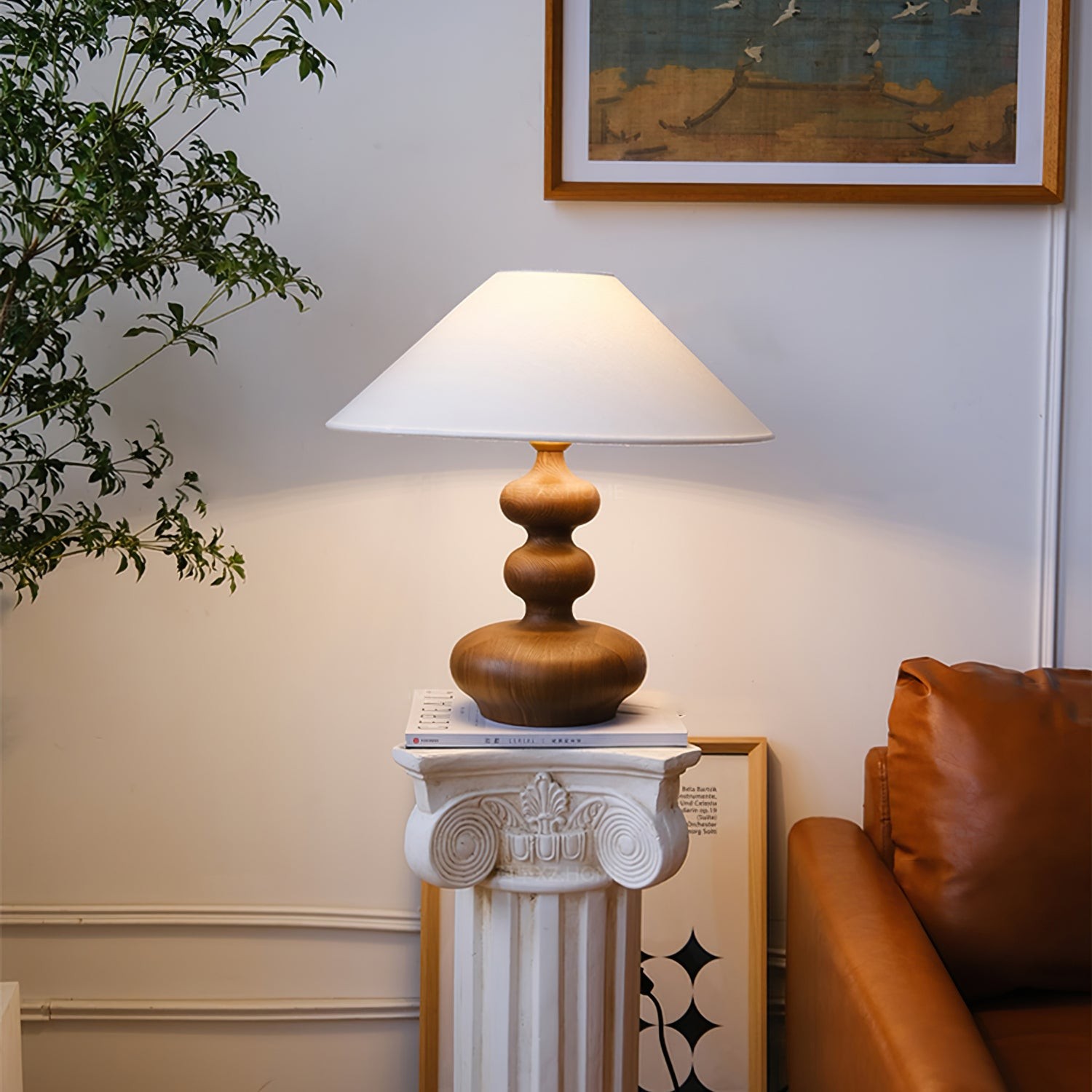 Nordic Retro Solid Wood Table Lamp M161
