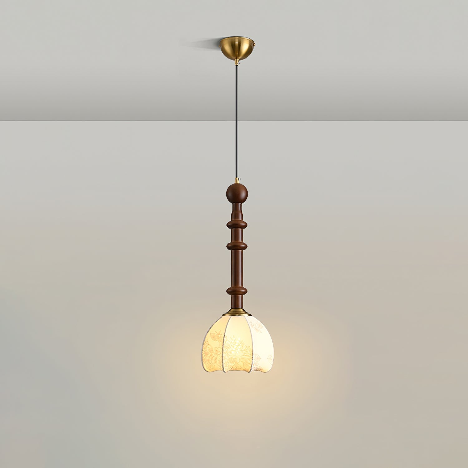 Retro Solid Wood Series Pendant Lamp M524