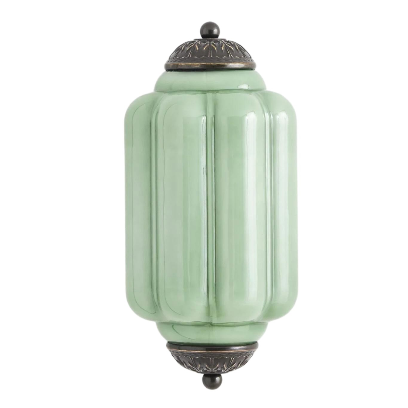 Eloise Long Pumpkin Retro Glass Recessed Wall Lamp G52