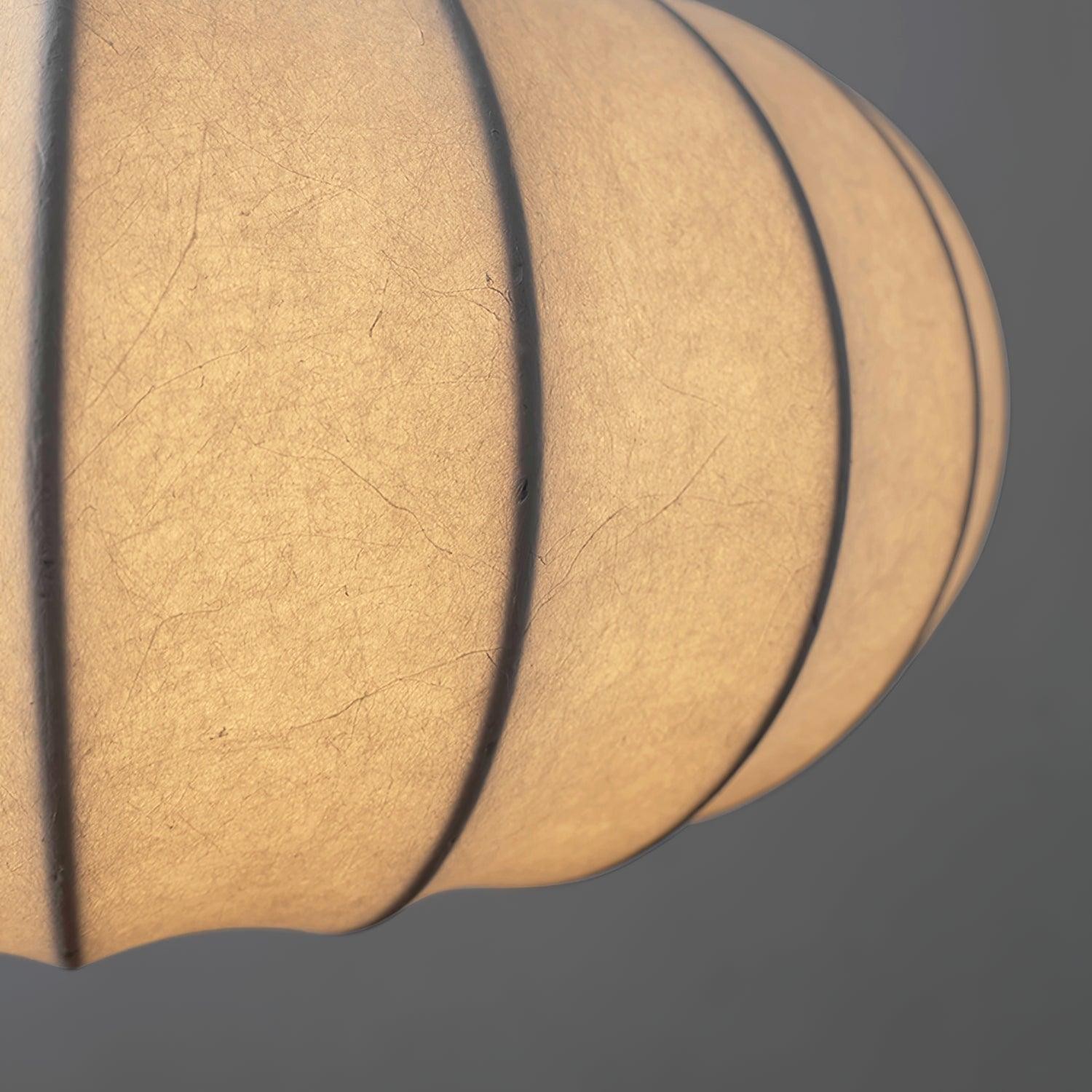 Simple Wabi-sabi White Lantern Fabric Pendant Lamp M105