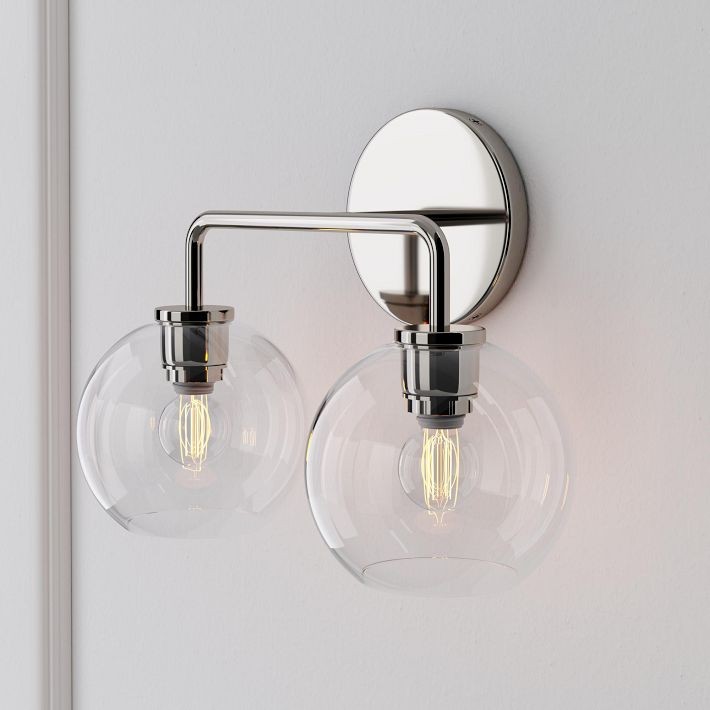 Selvion Artistic Globe Sconce Light - Handcrafted Glass Sculptural Wall Fixture T021