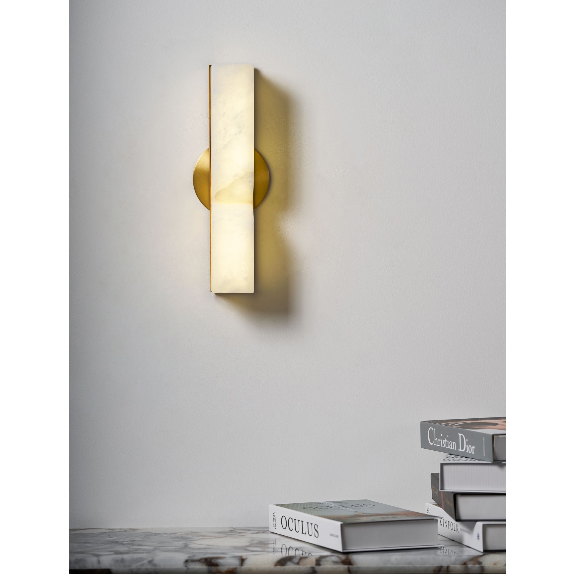 Rectangular Alabaster Wall Lamp D639