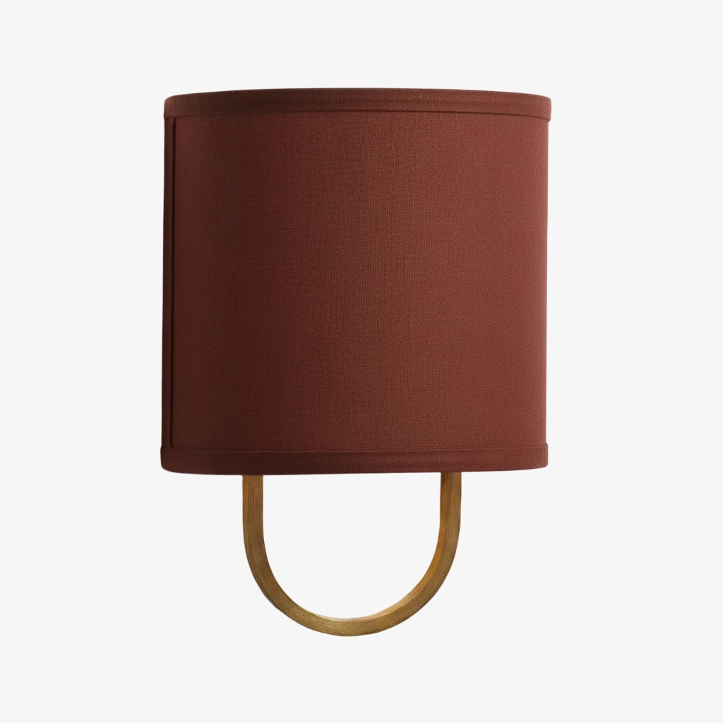 Nolvara Elegant Wall Light Featuring Soft Shade and Metal Arm T082