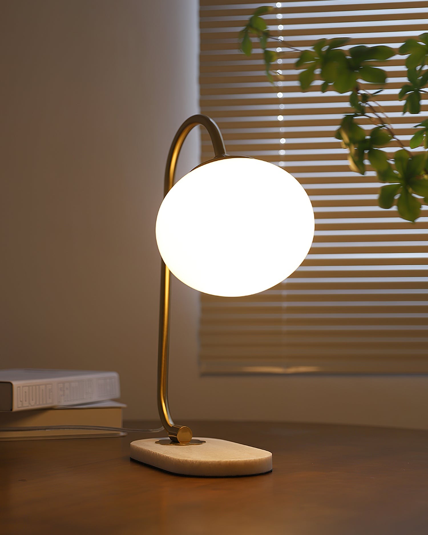 Nordic Mushroom Glass Bedside Table Lamp M335