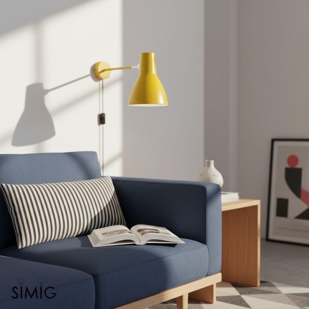 Modryx Adjustable Wall Light - Modern Minimalist Aluminium Lamp for Living Spaces T538